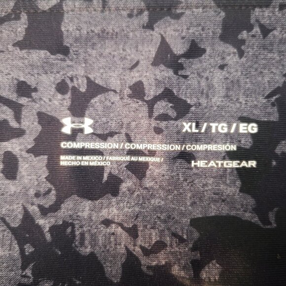 Under Armour Ladies Size XL Purple & Silver Compression Heat Gear Leggings - Picture 3 of 8